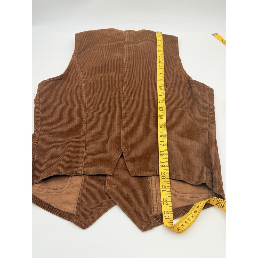 Vintage 1970s Sears Corduroy Blazer & Vest Set 38R Sport Coat Academia Retro - Picture 10 of 16